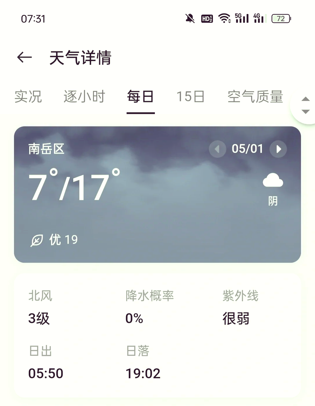 衡山天气(衡山天气预报一周 7天)