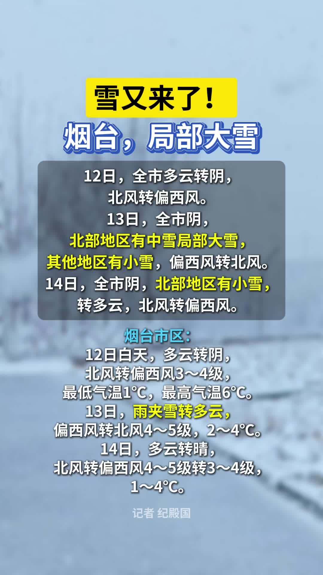 烟台市天气预报(烟台市天气预报15天查询)