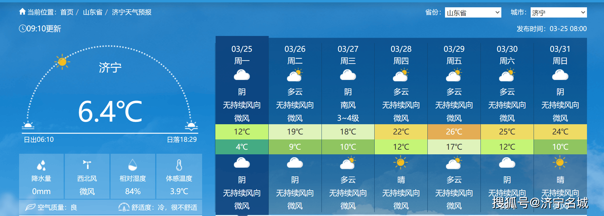邹城天气(邹城天气预报几点下雨)