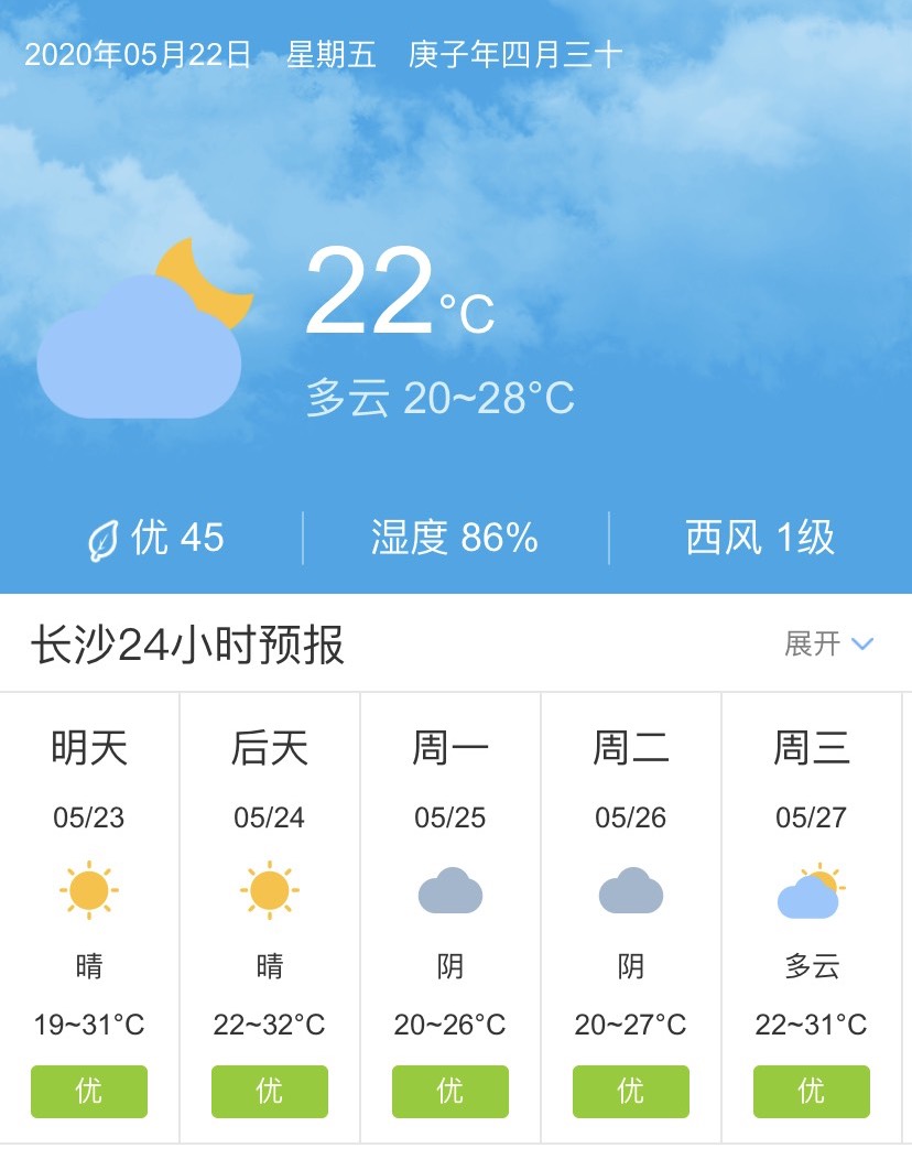 湖南长沙天气预报(湖南长沙天气预报15天查询百度)