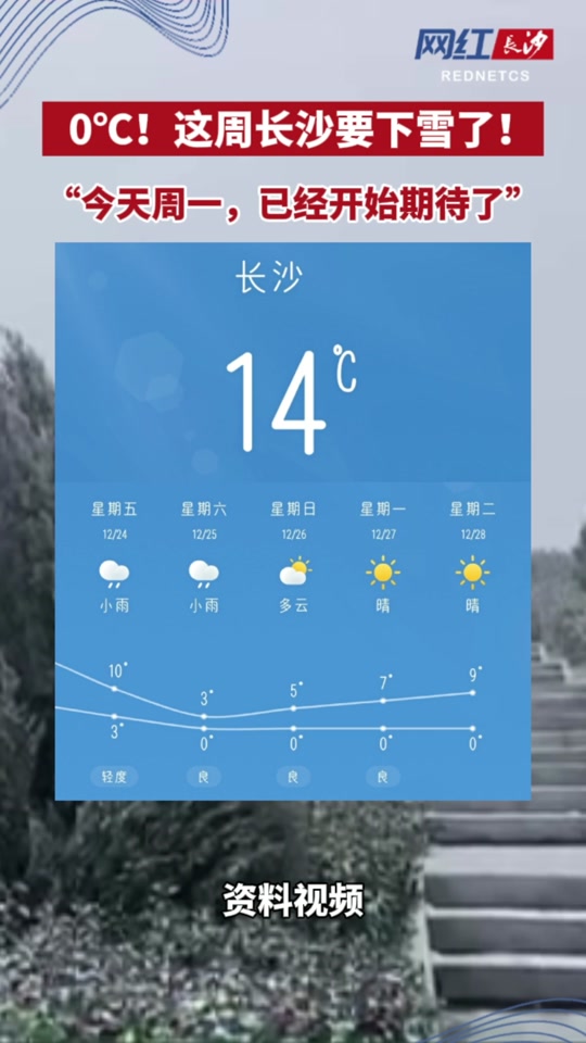 湖南长沙一周天气预报(长沙一周天气预报7天查询结果)