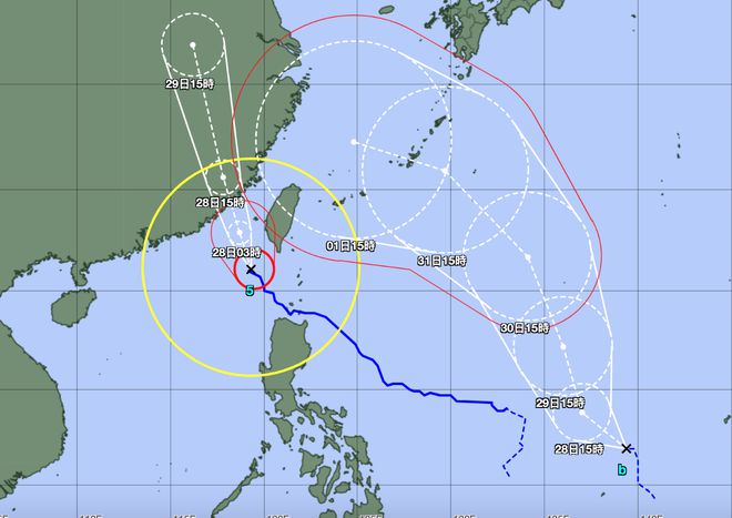 卡努台风实时路径(卡努台风实时路径图地图)