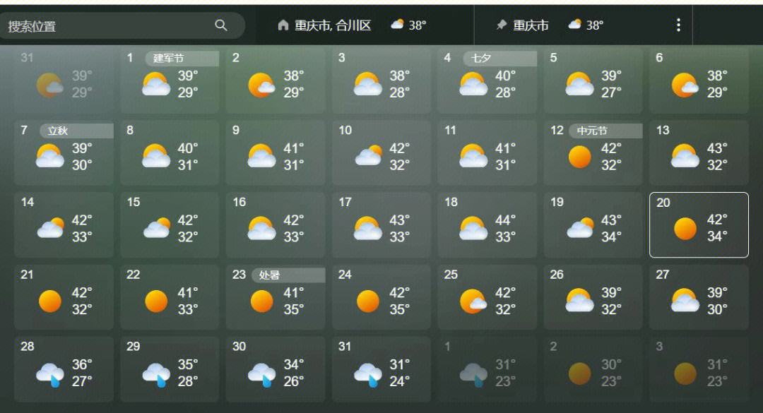 重庆天气预报30天准确(重庆天气预报30天旅游攻略)