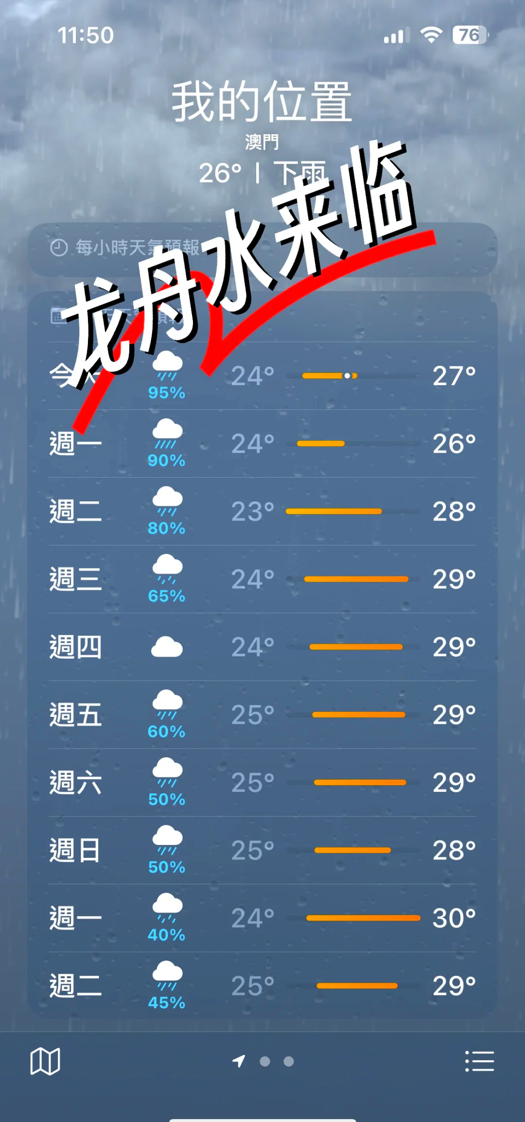 澳门未来一周天气(香港澳门天气预报30天)