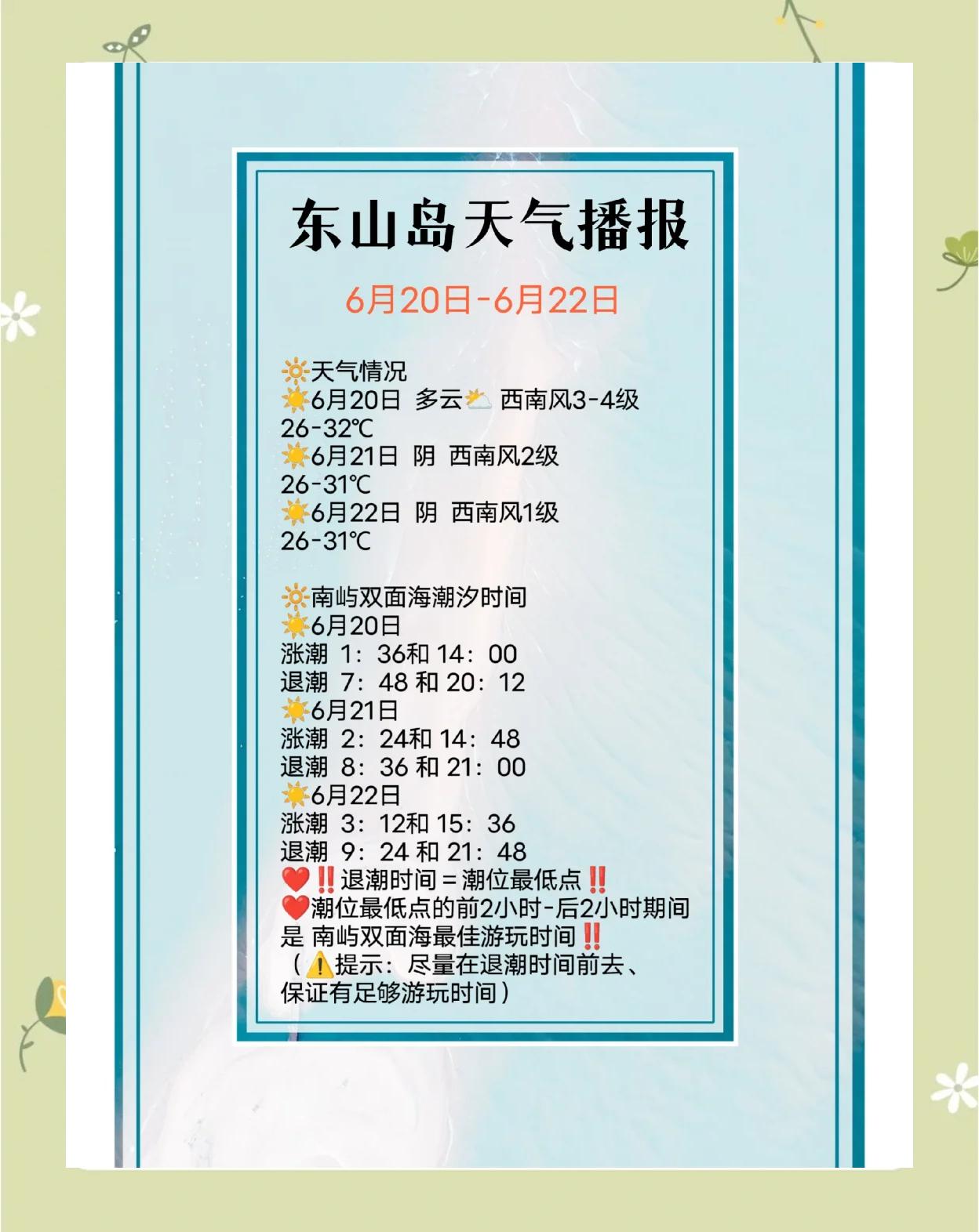 东山岛天气(东山岛天气预报最新)