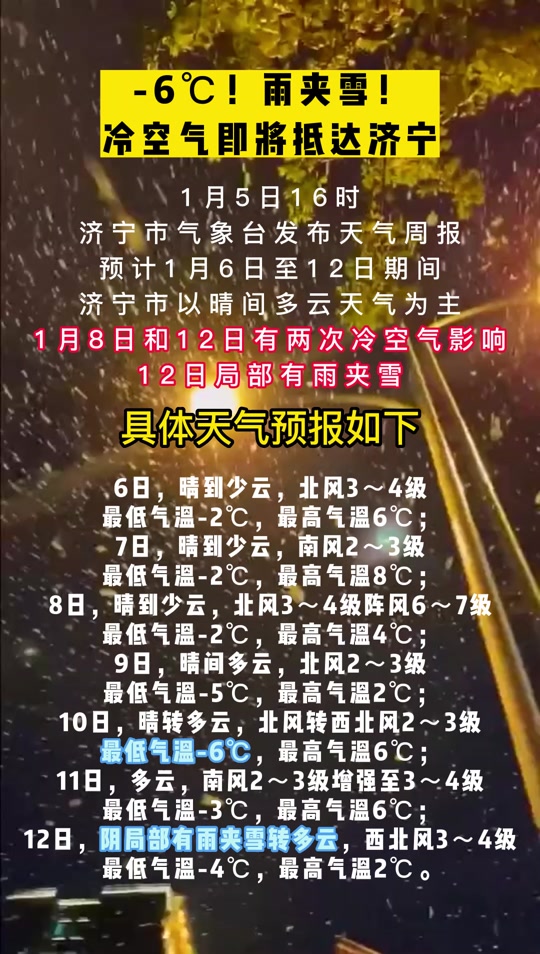 济宁市天气预报(济宁市天气预报最新)