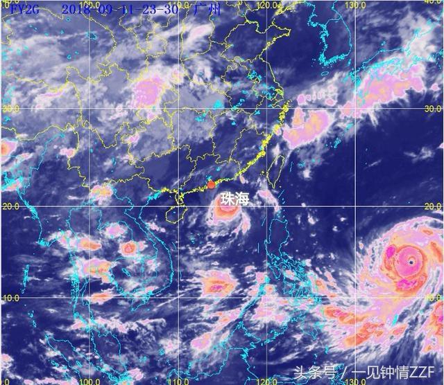 山竹台风最新消息(山竹台风气象高质量图片)