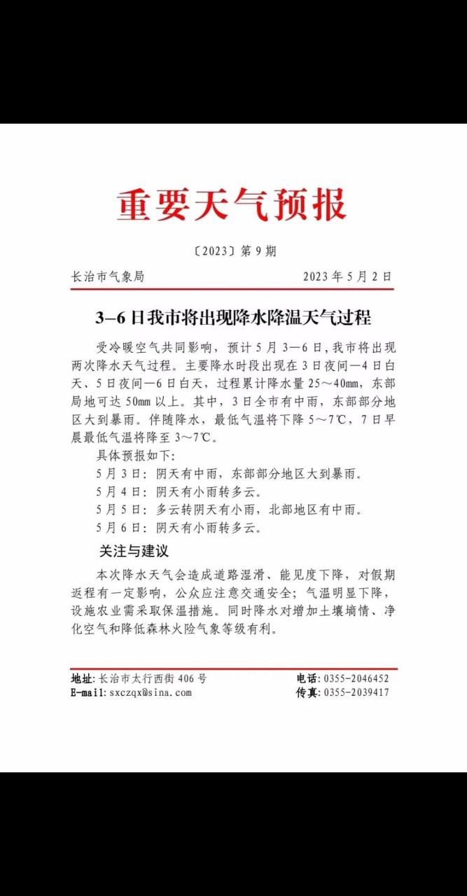 长治天气预报(长治天气预报24小时报)