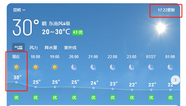 云南昆明天气预报(云南昆明天气预报15天气温多少度)